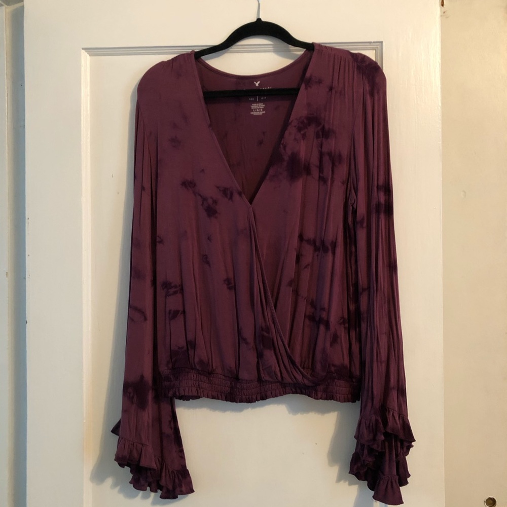 Tie Dye Bell Sleeve Top